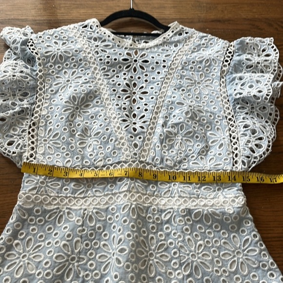 Saylor Shanice Lace Romper in Yankee Pinstripe Medium
Womens Cotton - Picture 12 of 15